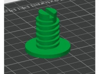 Ovenfoot screw 3D model