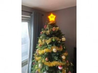 Mario Power Star Christmas tree topper 3D model