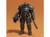Grimdark Sci-Fi Gothic Infantry Leader 3D model
