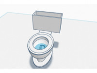 Functional toilet 3D model