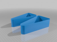 Large parmesan cheese wedge box 3D model