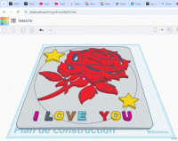 I LOVE YOU WITH ROSE 3D model