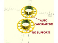 Customized Cable spool with auto-cutouts 3D model