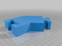 45 degree end piece 3D model