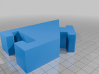 45 degree bend, mid straight 3D model