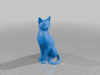 Art Deco Cat 3D model