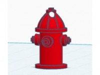 fire hydrant keychain 3D model
