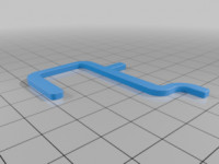 Simple Pegboard hook 3D model