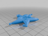 New Year Screaming Star Keychain 3D model