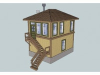 HO Scale Bruin Yard Tower 3D model