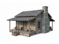 Old log cabin 3D model