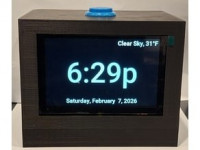 Touchscreen Alarm Clock with Home Assistant Integration 3D model