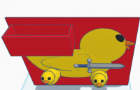 duck philips holder 3D model