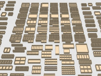 192 Piece Gridfinity Bin Set|42mm Base|49mm Height 3D model