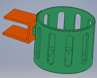 Desk Bottle holder 3D model
