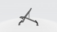 Weight bench trainer 3D model