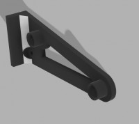 Filament Spool Shelf for IKEA Bror 3D model