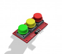 OPEN-SMART 3 Channel Button Sensor Module 3D model