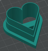 Heart shape cookie cutters 3D model