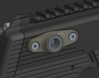 40mm QD Sling Mount 3D model