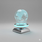Low Poly Hologram Projector 3D model