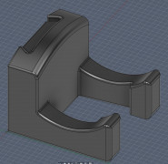 Basic Guitar Wall mount 3D model