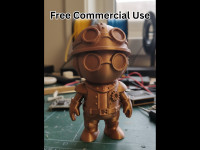 Steampunk Inventor 3D model