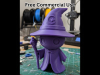 Cartoon Wizard 3D model