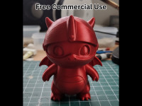 Baby Dragon Knight 3D model