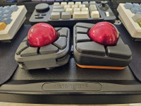 Tenting/tilting base for efog.tech Endgame trackball 3D model