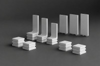 Modular Miniature Display Plinth with Removable Backdrop – 3D Printable 3D model