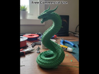 Serpent-Style Dragon 3D model