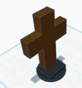 Cross on stand 3D model