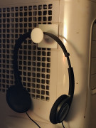 simple headphones hanger 3D model