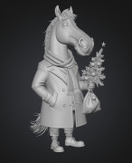 Festive Horse 3D model
