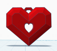 heart keychain 3D model