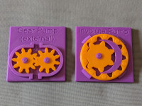 Involute Gear Pumps - Educational model 3D model