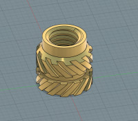 M3 x 4.8 x 5 Heat Sink Threaded Insert 3D model