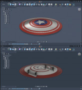 Captain America Shield 3D model
