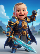 Baby Knight 3D model