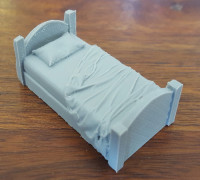 Bed unmade 28mm for Openforge 3D model