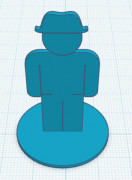 Floating Constellation Figure Man 3D model