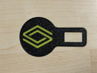 Gurtstecker mit Renault Logo 3D model