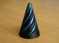 Spiral Fidget Cone 3D model