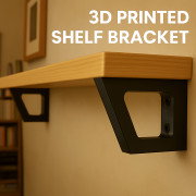 3D Printed Wall Bracket for Shelving 3D model