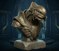 Arbiter Bust Halo 3D model