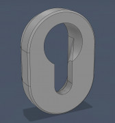 Picture hanger, Keyhole 3D model