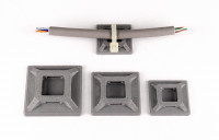 Simple zip tie cable mount holder 3D model