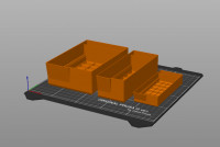 Supportless Triple Side Drawer 3D model