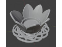 Flower Tealight Holder 3D model